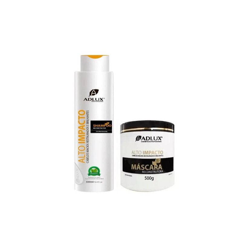 Alto Impacto Reconstrutora Kit 2x500ml - Adlux Beautecombeleza.com Alto Impacto Reconstrutora Kit 2x500ml - Adlux Beautecombeleza.com