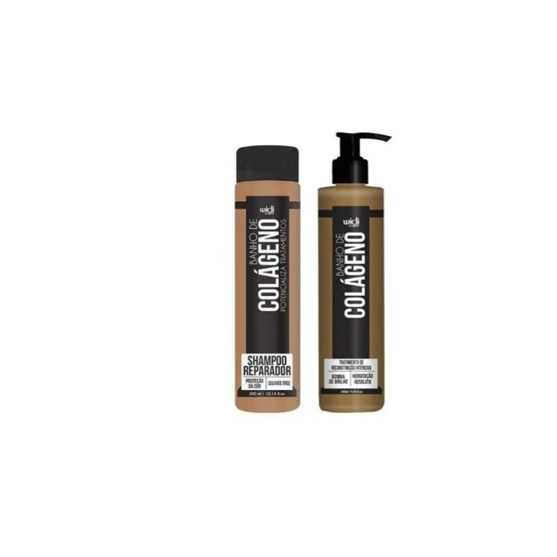 Bain au Collagène Masque de Traitement Intensif Kit 2x300ml - Widi Care Beautecombeleza.com Bain au Collagène Masque de Traitement Intensif Kit 2x300ml - Widi Care Beautecombeleza.com