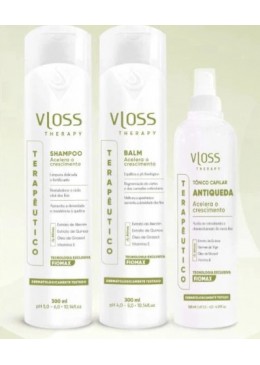 Terapeutico Fiomax Acelera o Crescimento  Kit 3 Itens - Vloss Beautecombeleza.com