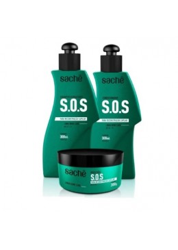 S.O.S Hydratant Reconstruction Capillaire Kit 3x300ml - Sachê Beautecombeleza.com