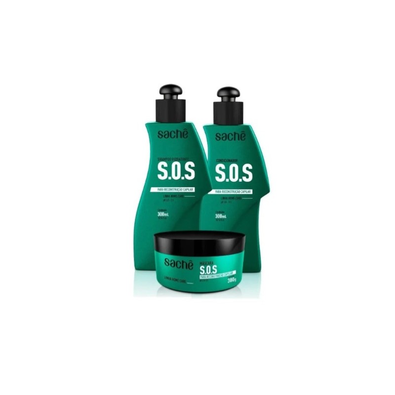 S.O.S Hydratant Reconstruction Capillaire Kit 3x300ml - Sachê Beautecombeleza.com S.O.S Hydratant Reconstruction Capillaire Kit 3x300ml - Sachê Beautecombeleza.com