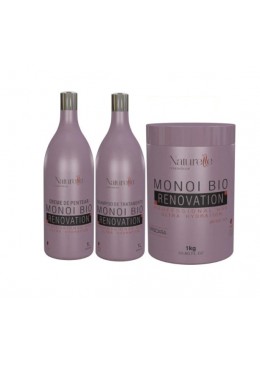 Naturelle Monoi Bio Renovation Kit 3x 1L / 3x 33.8 fl oz Beautecombeleza.com