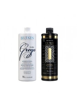 Escova Luxe Semi Definitiva + Gloss Grego Kit 2 - Blueken 
 Beautecombeleza.com