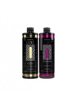 Blueken Luxe Semi-Permanent Progressive Brush with Platinum Blond Hair Sealant Kit Beautecombeleza.com