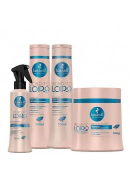 Bendito Loiro Regeneração Kit 4 Produtos - Haskell  Beautecombeleza.com