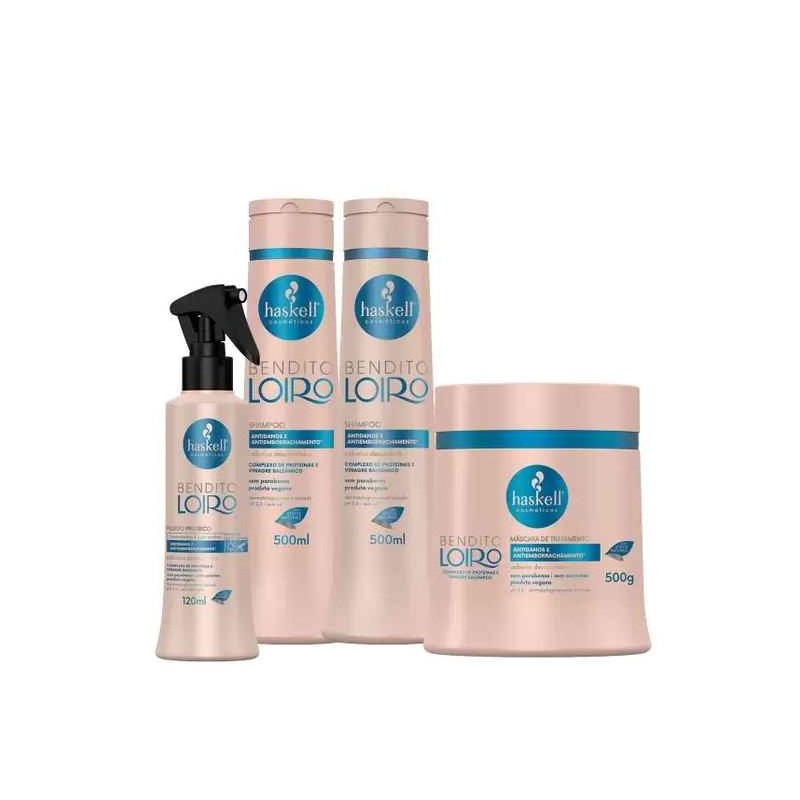 Bendito Loiro Blonde Cheveux Blonds Kit 4 Produits - Haskell
Beautecombeleza.com Bendito Loiro Blonde Cheveux Blonds Kit 4 Produits - Haskell
Beautecombeleza.com
