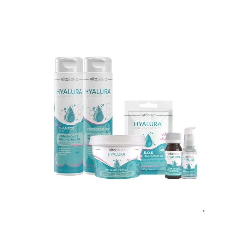 Hyalura Hyaçuronic Acid Keratin D-Panthenol Hair Treatment Kit 6 Itens - Vita Seiva Beautecombeleza.com Hyalura Hyaçuronic Acid Keratin D-Panthenol Hair Treatment Kit 6 Itens - Vita Seiva Beautecombeleza.com