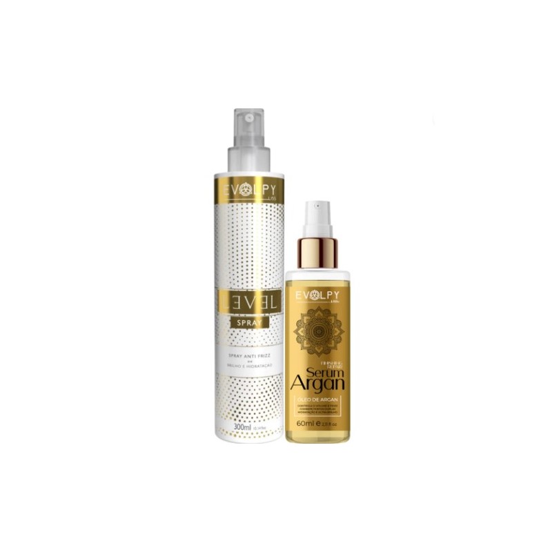 Fim do Frizz Sérum de Argan Reparador de Pontas + Spray Mágico Anti Frizz Kit 2 - Evolpy Liss Beautecombeleza.com Fim do Frizz Sérum de Argan Reparador de Pontas + Spray Mágico Anti Frizz Kit 2 - Evolpy Liss Beautecombeleza.com
