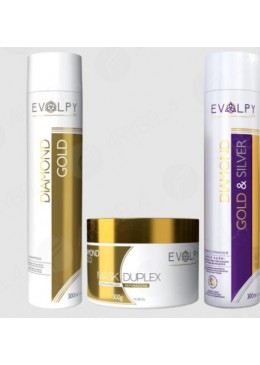 Diamond Gold Duo Reconstructor Kit 3 - Evolpy Liss Beautecombeleza.com