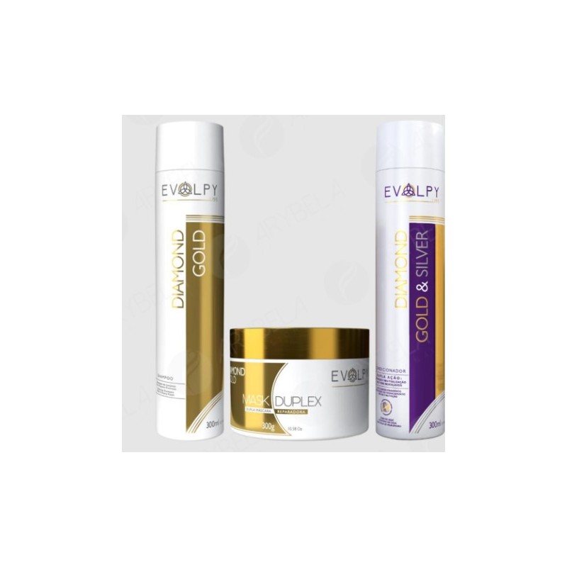 Diamond Gold Duo Reconstrutor Kit 3 - Evolpy Liss Beautecombeleza.com Diamond Gold Duo Reconstrutor Kit 3 - Evolpy Liss Beautecombeleza.com