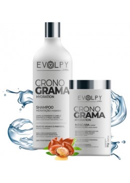 Cronograma Capillaire Shampoo 1L + Masque Hydratation Kit 2- Evolpy Liss Beautecombeleza.com