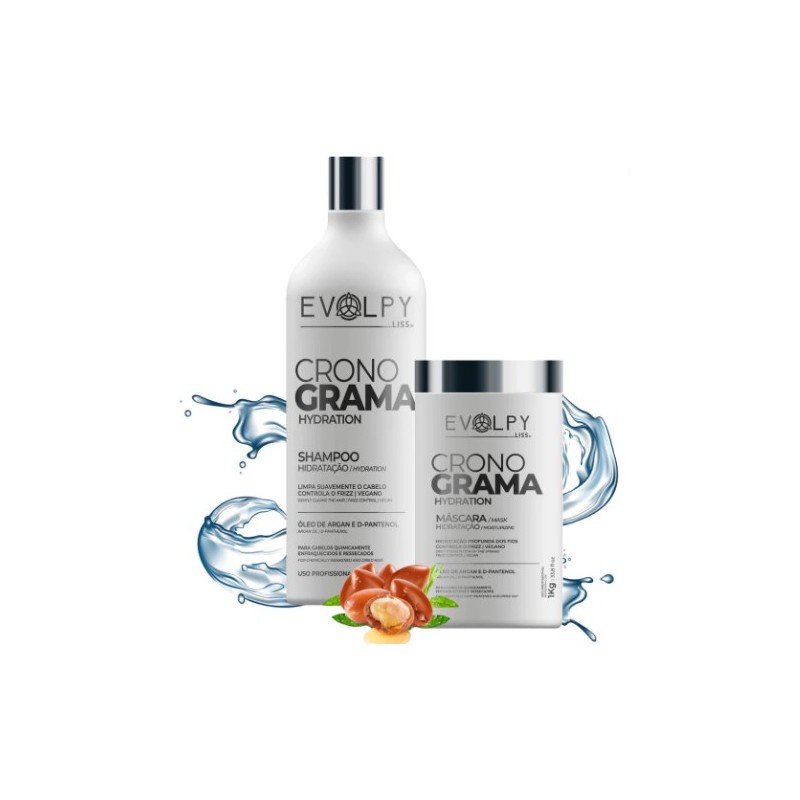 Cronograma Capillaire Shampoo 1L + Masque Hydratation Kit 2- Evolpy Liss Beautecombeleza.com Cronograma Capillaire Shampoo 1L + Masque Hydratation Kit 2- Evolpy Liss Beautecombeleza.com