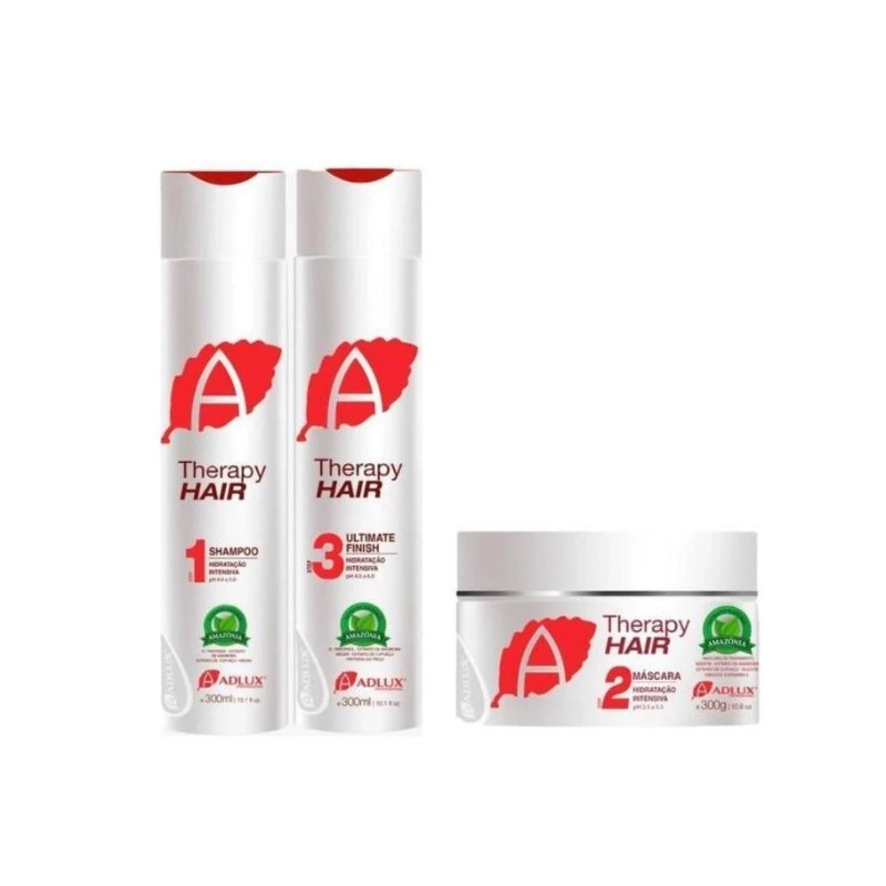 Therapy Hair Hidratação Intensiva Kit 3x300 - Adlux Beautecombeleza.com Therapy Hair Hidratação Intensiva Kit 3x300 - Adlux Beautecombeleza.com