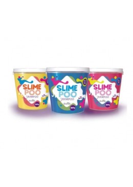 Slime Poo Shampoing Vegan Kids Tutti-Frutti Jaune Bleu Rose Kit 3x300g - Griffus Beautecombeleza.com