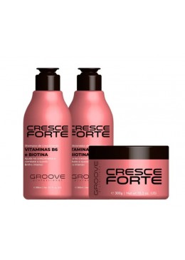 Cresce Forte Vitaminas B6 Biotina Kit 3x300 - Groove Beautecombeleza.com