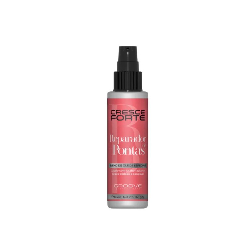 Cresce Forte Reparador de Pontas Blend de Óleos 60ml - Groove Beautecombeleza.com Cresce Forte Reparador de Pontas Blend de Óleos 60ml - Groove Beautecombeleza.com