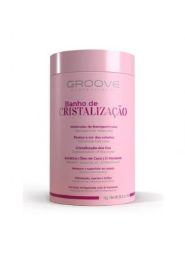 Bain de Cristallisation D'Pantenol, Kératine et Huile de Coco Masque 1Kg - Groove Beautecombeleza.com