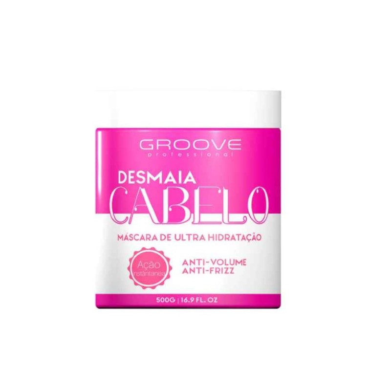 Desmaia Cabelo Ultra Hydration Anti Frizz Anti Volume Instant Mask 500g - Groove Beautecombeleza.com Desmaia Cabelo Ultra Hydration Anti Frizz Anti Volume Instant Mask 500g - Groove Beautecombeleza.com