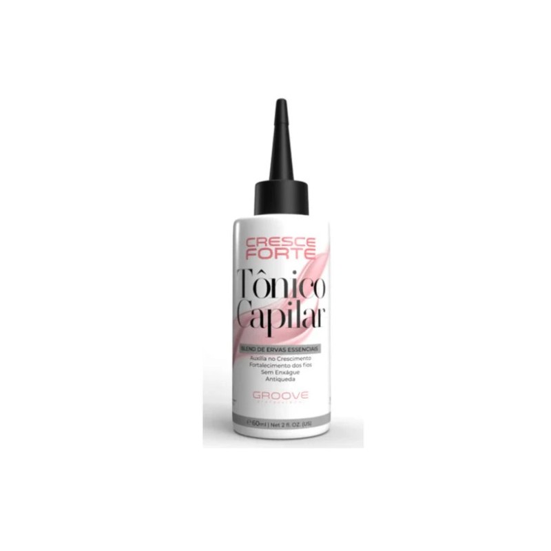 Cresce Forte Tônico Capilar Crescimento e Fortalecimento dos Fios 60ml - Groove Beautecombeleza.com Cresce Forte Tônico Capilar Crescimento e Fortalecimento dos Fios 60ml - Groove Beautecombeleza.com