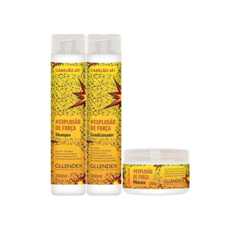 Explosão de Força Vitamina A D-Pantenol 3 Prod. - Gllendex Beautecombeleza.com Explosão de Força Vitamina A D-Pantenol 3 Prod. - Gllendex Beautecombeleza.com
