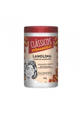Moisturizing Shine Hydration Lanolin Massage Cream Dry Hair Mask 1Kg - Gllendex Beautecombeleza.com