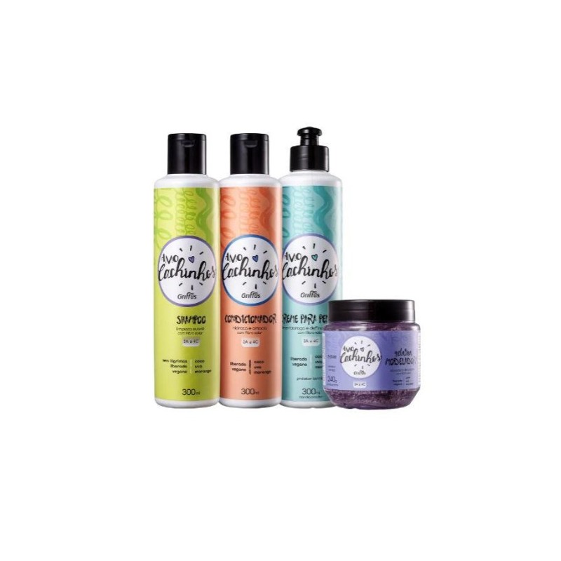 Amo Cachinhos Kids l'Extrait de Fraise Boucles Vegan Kit 4 Produits - Griffus Beautecombeleza.com Amo Cachinhos Kids l'Extrait de Fraise Boucles Vegan Kit 4 Produits - Griffus Beautecombeleza.com