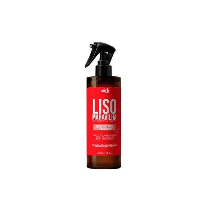 Liso Maravilha Fluide Anti-Frisottis Thermoactif pour Cheveux 200ml - Widi Care Beautecombeleza.com Liso Maravilha Fluide Anti-Frisottis Thermoactif pour Cheveux 200ml - Widi Care Beautecombeleza.com