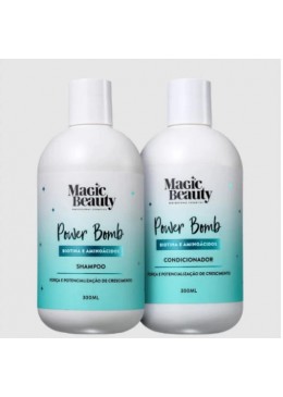 Power Bomb Biotin Amino Acids Hair Growth Treatment Kit 2x300ml - Magic Beauty
 Beautecombeleza.com
