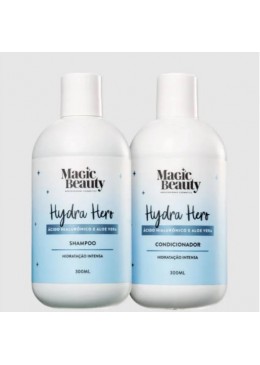 Hydra Hero Aloe Vera Amino Acids Hyaluronic Acid Hair Kit 2x300ml - Magic Beauty Beautecombeleza.com