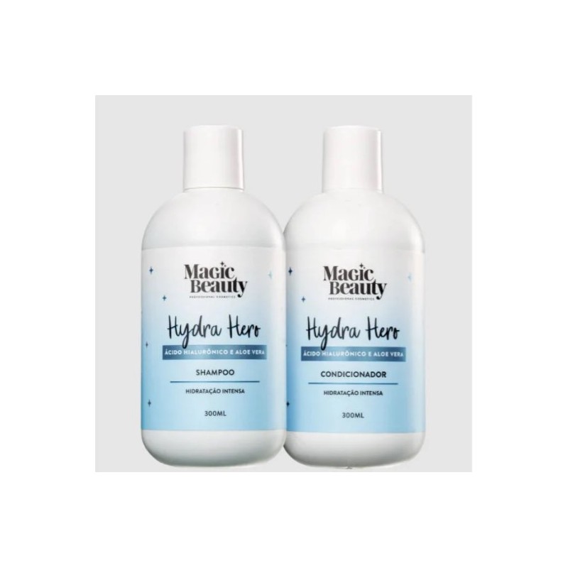 Hydra Hero Aloe Vera Amino Acids Hyaluronic Acid Hair Kit 2x300ml - Magic Beauty Beautecombeleza.com Hydra Hero Aloe Vera Amino Acids Hyaluronic Acid Hair Kit 2x300ml - Magic Beauty Beautecombeleza.com