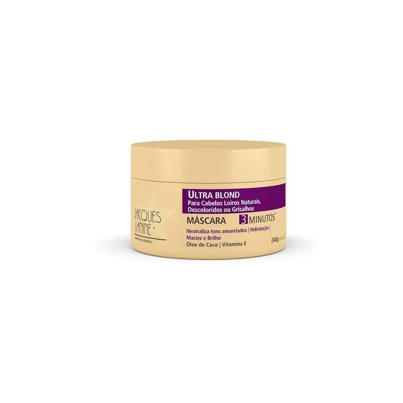 Masque Matizadora Ultra Blond 240g - Jacques Janine Beautecombeleza.com Masque Matizadora Ultra Blond 240g - Jacques Janine Beautecombeleza.com