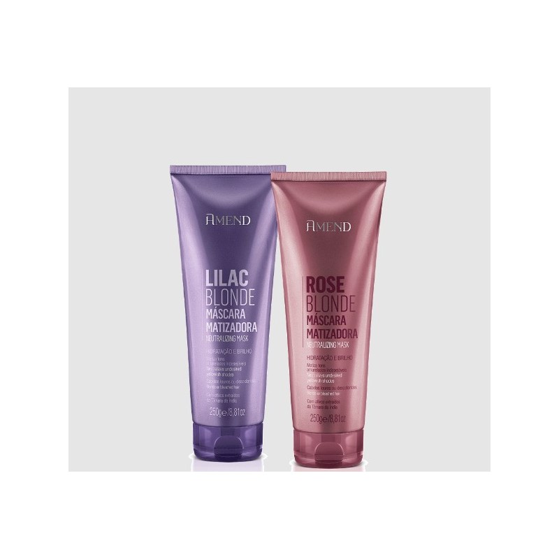Masque Teintant Blond Lilas et Rose 2x250g- Amend Beautecombeleza.com Masque Teintant Blond Lilas et Rose 2x250g- Amend Beautecombeleza.com