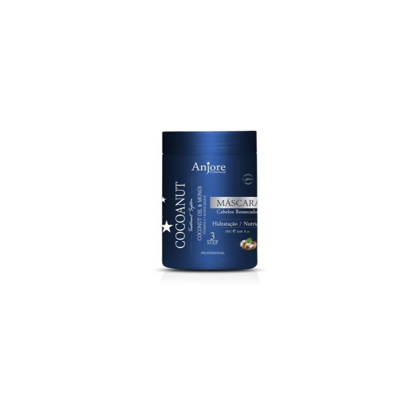 Masque Hydratant Cocoanut Coco et Huile de Monoï 1Kg - Anjore Beautecombeleza.com Masque Hydratant Cocoanut Coco et Huile de Monoï 1Kg - Anjore Beautecombeleza.com