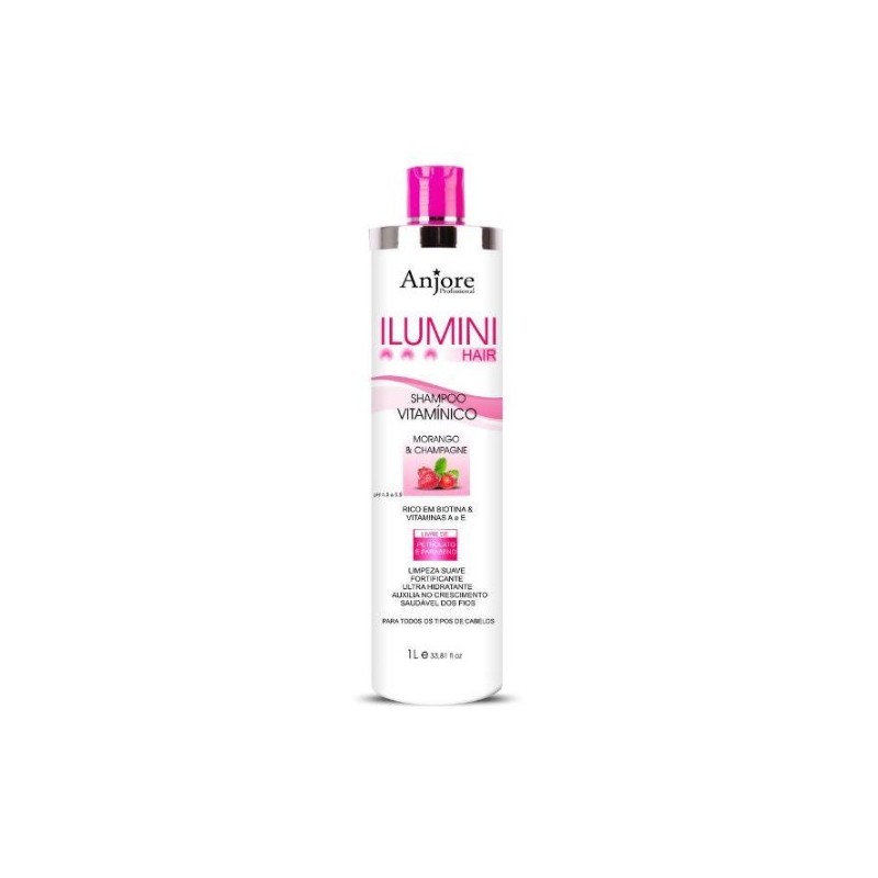 Vitamin Shampoo Biotin Ilumini Hair Strawberry Champagne Treatment 1L - Anjore Beautecombeleza.com Vitamin Shampoo Biotin Ilumini Hair Strawberry Champagne Treatment 1L - Anjore Beautecombeleza.com