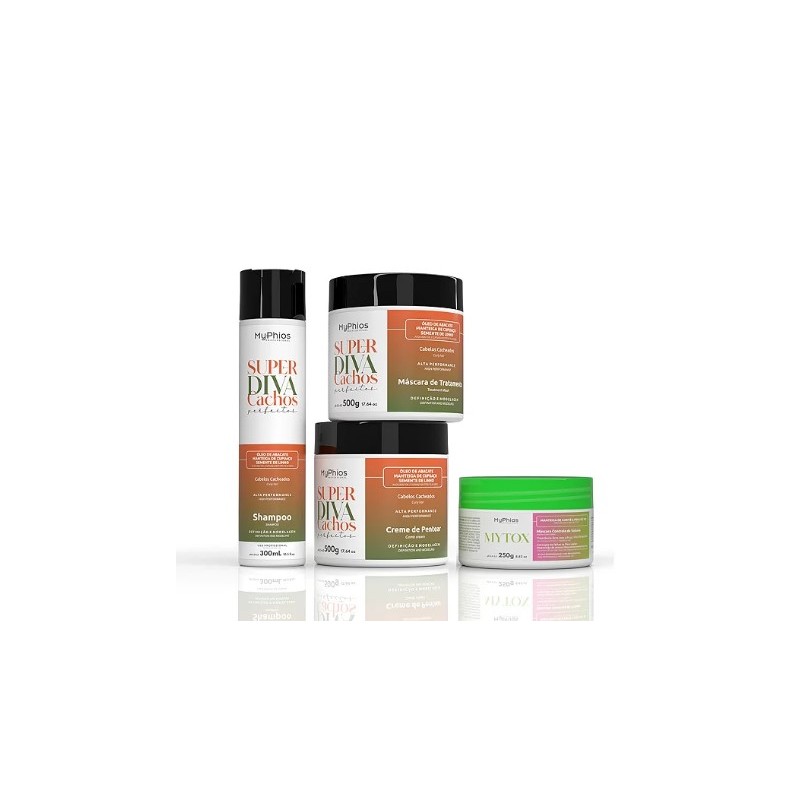 Super Diva Perfect Curls + MyTox + Reduce Volume Kit 4 Prod. - My Phios Beautecombeleza.com Super Diva Perfect Curls + MyTox + Reduce Volume Kit 4 Prod. - My Phios Beautecombeleza.com