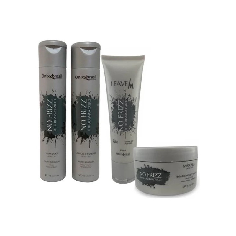 No Frizz Hair Effet Lissage Kit 4 Itens - Onixx Beautecombeleza.com No Frizz Hair Effet Lissage Kit 4 Itens - Onixx Beautecombeleza.com