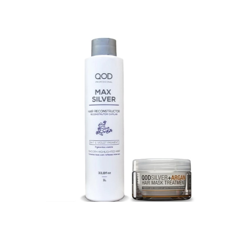 Max Silver + Argan Pro Blond Bleached Keratin Hair Straightening Kit 2 Itens - QOD Beautecombeleza.com Max Silver + Argan Pro Blond Bleached Keratin Hair Straightening Kit 2 Itens - QOD Beautecombeleza.com
