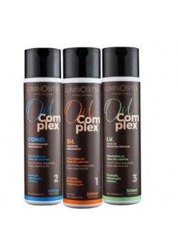 Oil Complex Essential Oils Hair Home Care Treatment Kit 3x300ml - Luminositta Beautecombeleza.com