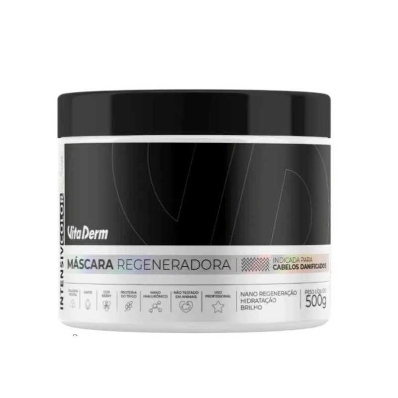 Masque Régénéran pour les Cheveux Traités Chimiquement 500g - Vita Derm Beautecombeleza.com Masque Régénéran pour les Cheveux Traités Chimiquement 500g - Vita Derm Beautecombeleza.com