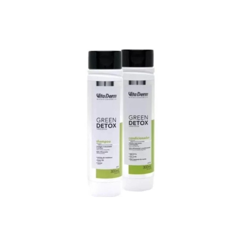 Green Detox Nettoie, Hydrate et Purifie Kit 2x300ml - Vita Derm Beautecombeleza.com Green Detox Nettoie, Hydrate et Purifie Kit 2x300ml - Vita Derm Beautecombeleza.com