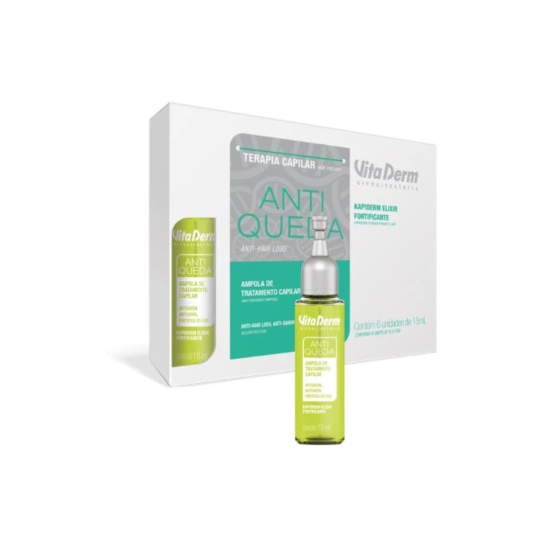 Anti Fall Hair Revitalizing Growth Strenght Treatment Ampoules 6x15ml - Vita Derm Beautecombeleza.com Anti Fall Hair Revitalizing Growth Strenght Treatment Ampoules 6x15ml - Vita Derm Beautecombeleza.com
