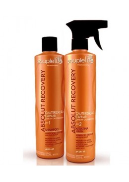 Absolut Recovery Cautérisation Capillaire Kit 2x500ml - Souple Liss Beautecombeleza.com