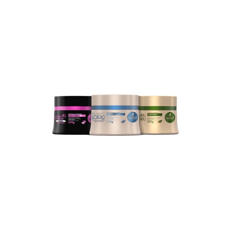Cronograma para Cabelos Loiros Kit 3x300g - Haskell Beautecombeleza.com Cronograma para Cabelos Loiros Kit 3x300g - Haskell Beautecombeleza.com