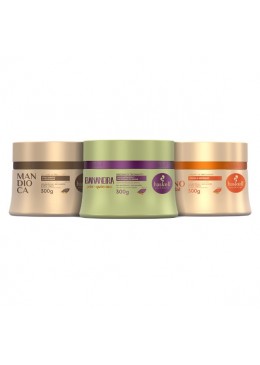 Cronograma para Cabelos Quimicamente Tratados Kit 3x300g - Haskell Beautecombeleza.com