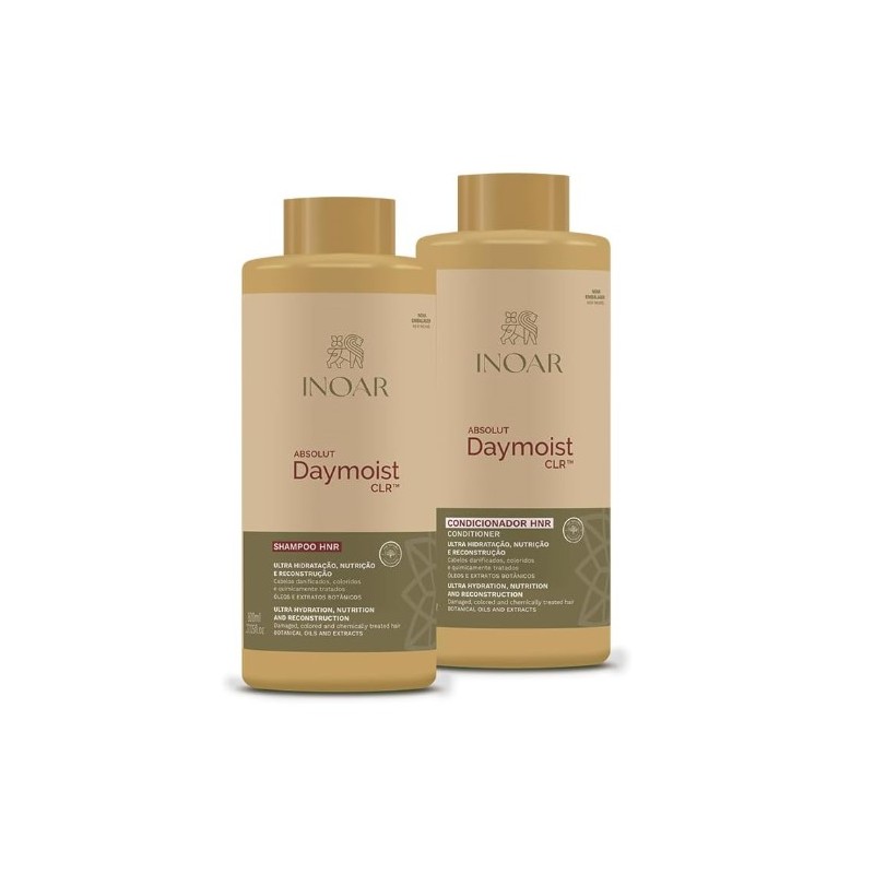 Kit Inoar Absolut DayMoist Shampooing 800ml + Conditioner 800ml + Mascara 500g Kit Inoar Absolut DayMoist Shampooing 800ml + Conditioner 800ml + Mascara 500g