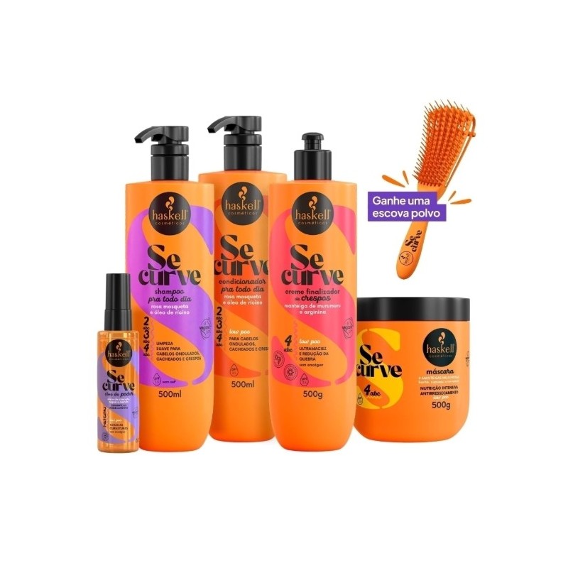Se curve Crespos (4ABC) + Brinde Kit 5 - Haskell Beautecombeleza.com Se curve Crespos (4ABC) + Brinde Kit 5 - Haskell Beautecombeleza.com