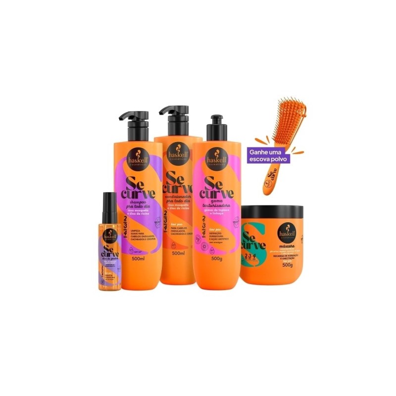 Se Curve Ondulados (2ABC) + Brinde Kit 5 - Haskell Beautecombeleza.com Se Curve Ondulados (2ABC) + Brinde Kit 5 - Haskell Beautecombeleza.com