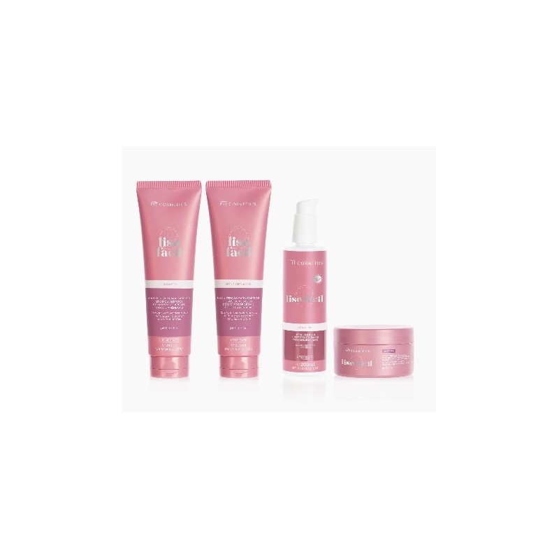Linha Liso Fácil Home Care Kit 4 - Fit Cosmetics Beautecombeleza.com Linha Liso Fácil Home Care Kit 4 - Fit Cosmetics Beautecombeleza.com