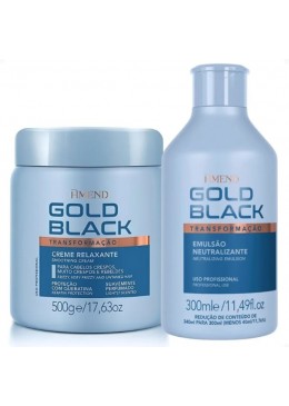 Gold Black Crème Lissante et Émulsion Neutralisante Kit 2 - Amend