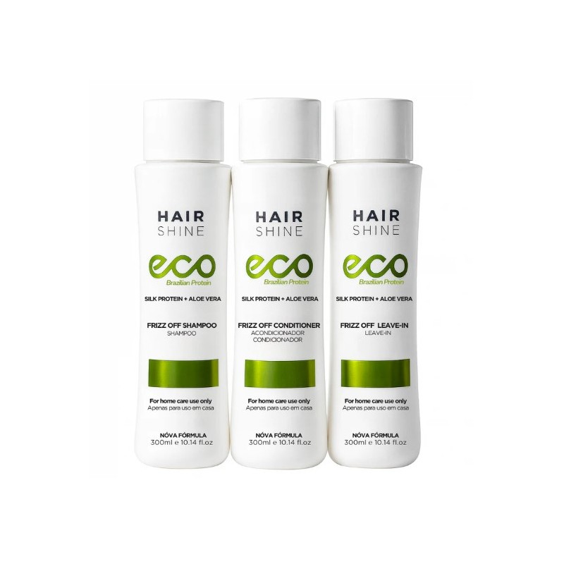 Eco Brazilian Protein Daily Care Kit 3x300ml - Hair Shine Beautecombeleza.com
